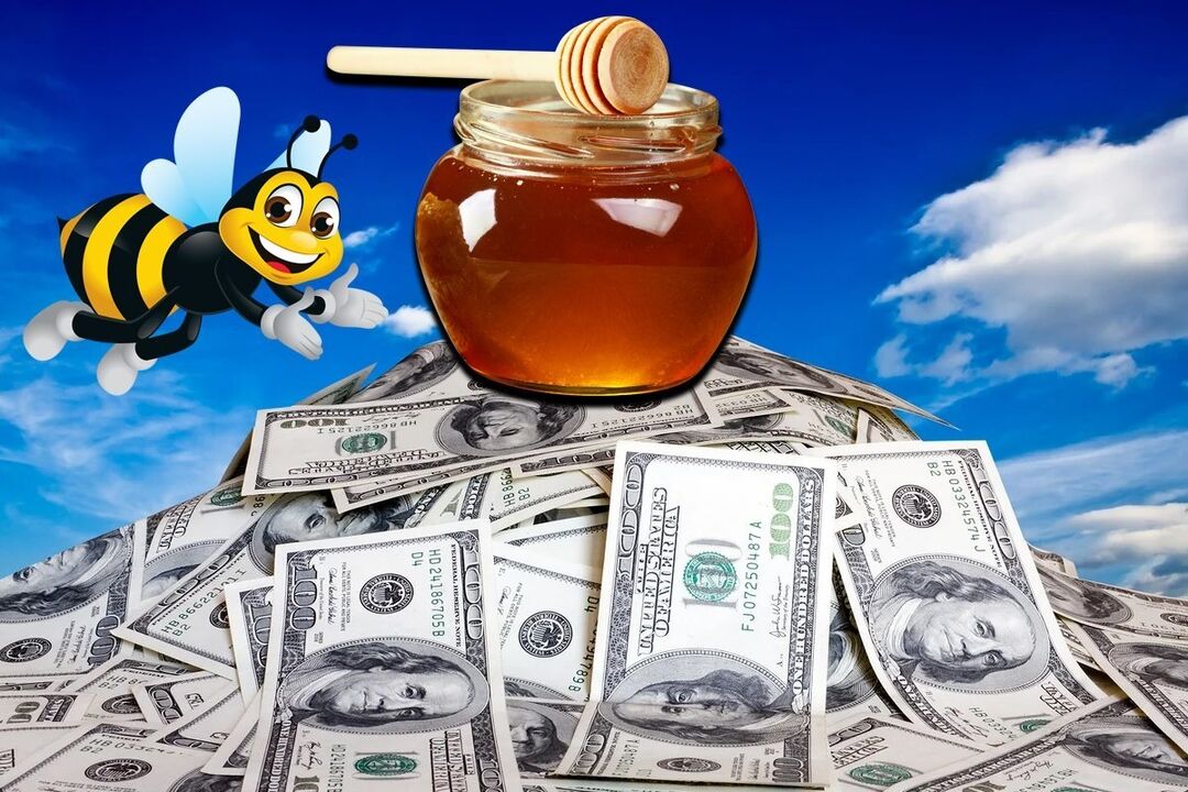 Το μέλι λάμπει για να προσελκύσει χρήματα
